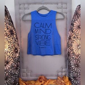 YogaSix crop top | calm mind strong vibe
